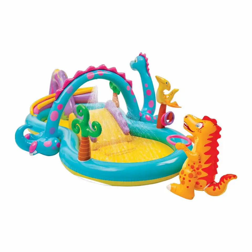 Playcenter Dinoland mit Sprüher Rutsche Zubehör 333x229x112cm
