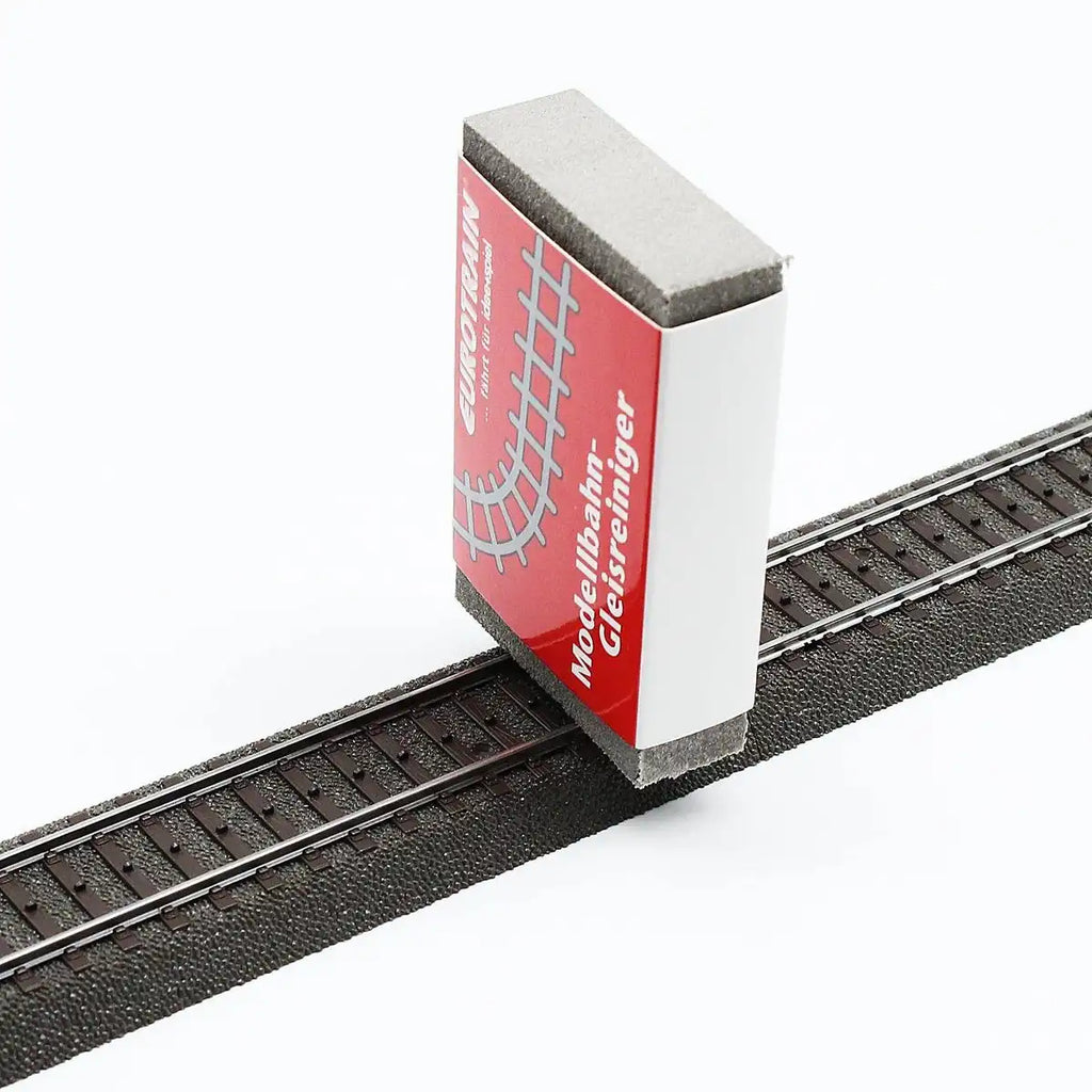 Eurotrain Gleisreiniger für Modellbahnen – 80×50×20 mm