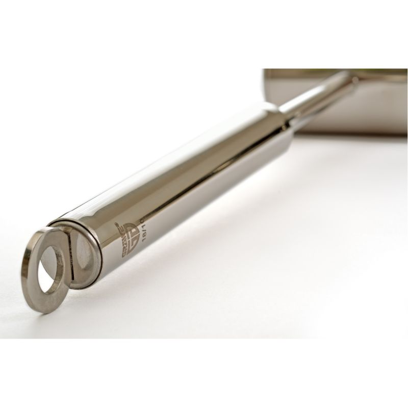 GRÄWE Fleischhammer Edelstahl 18/10 – glatte & geriffelte Plattierfläche