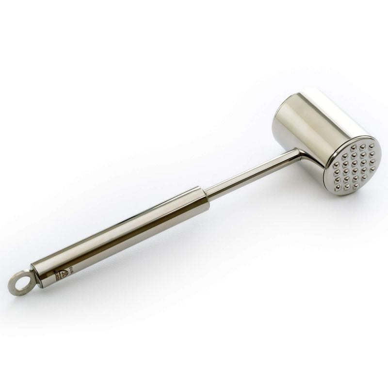GRÄWE Fleischhammer Edelstahl 18/10 – glatte & geriffelte Plattierfläche