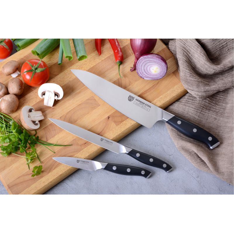 Gräwe Messer-Set Spezialstahl 3 teilig für Hotelerie & Gastronomie