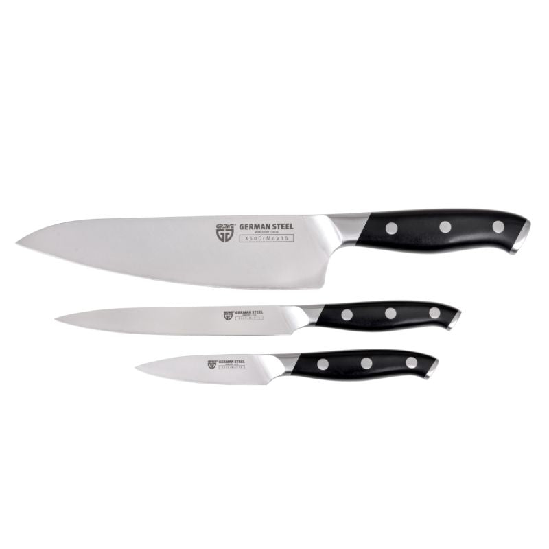 Gräwe Messer-Set Spezialstahl 3 teilig für Hotelerie & Gastronomie