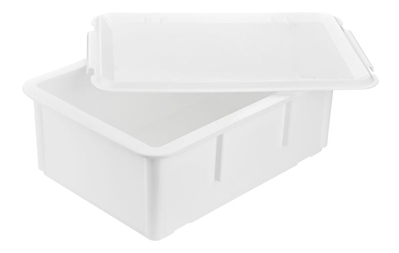 GRÄWE Teigbox 16 cm hoch – weiß, lebensmittelecht, stapelbar