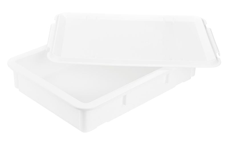 GRÄWE Teigbox mit Deckel 8 cm – weiß, lebensmittelecht, stapelbar