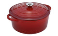 Gräwe Gusseisentopf emailliert 26cm 3L mit Deckel rot Schmortopf