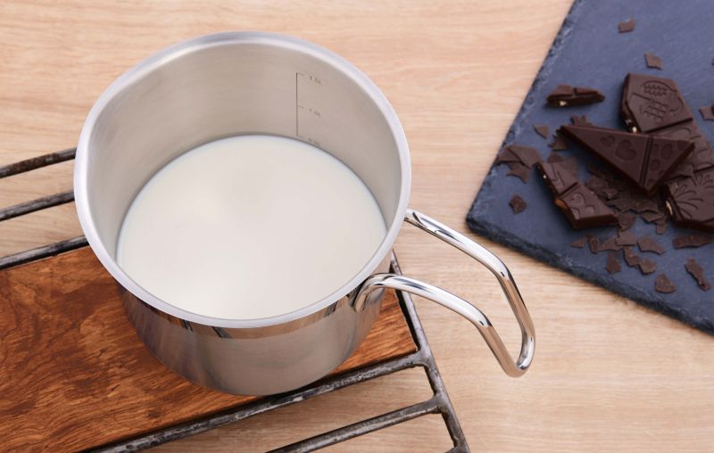 GRÄWE Milchtopf Pro-Line Ø 14 cm 1,5 L aus Edelstahl induktionsgeeignet