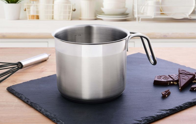 GRÄWE Milchtopf Pro-Line Ø 14 cm 1,5 L aus Edelstahl induktionsgeeignet
