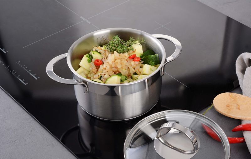 Gräwe Kochtopf Serie Pro-Line 16cm 1,5L mit Liter-Skala und Deckel
