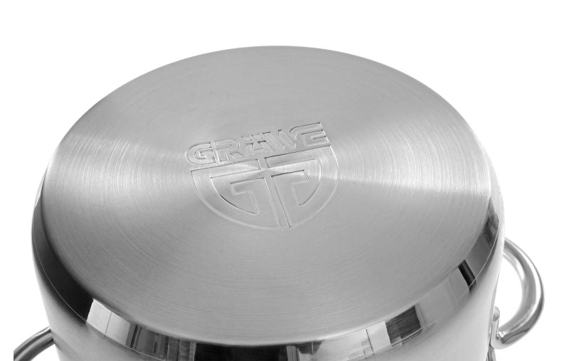 Gräwe Kochtopf Serie Pro-Line 20cm 3L mit Liter.Skala und Deckel