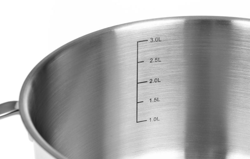 Gräwe Kochtopf Serie Pro-Line 20cm 3L mit Liter.Skala und Deckel