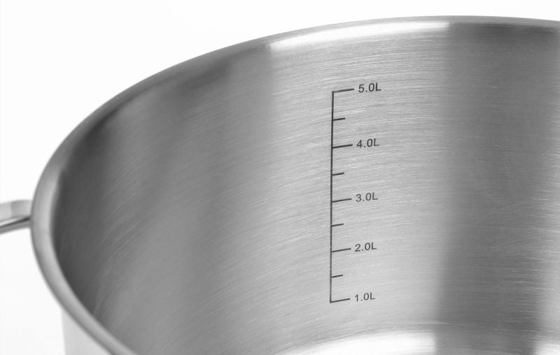 Gräwe Kochtopf Serie Pro-Line 24cm 5L mit Liter-Skala und Deckel