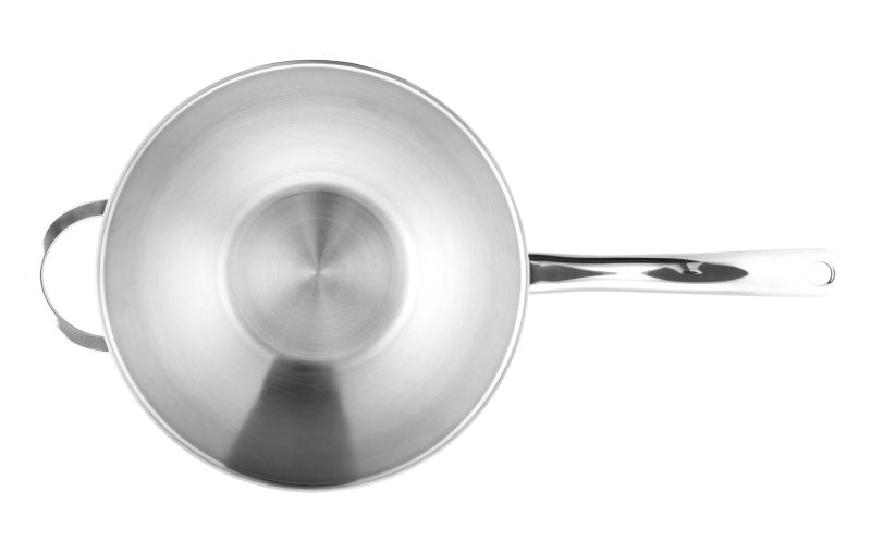 Gräwe Wokpfanne Pro-Line Edelstahl 28cm 2,8L mit Glasdeckel