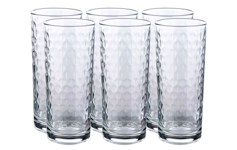 Gräwe Longdrinkgläser 6er Set 300ml gemustert