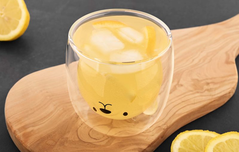 GRÄWE Doppelwandige Thermogläser 250 ml 2er-Set Motiv Bär