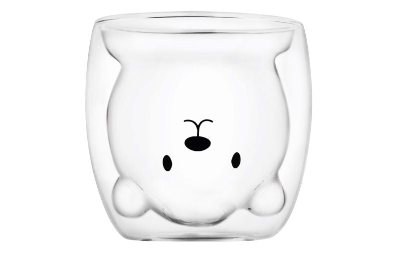 GRÄWE Doppelwandige Thermogläser 250 ml 2er-Set Motiv Bär