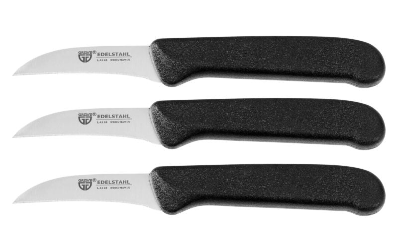 Gräwe Küchenmesser Schälmesser aus Edelstahl 3 Stück