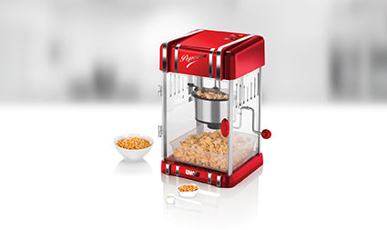 Unold Popcornmaker 48535 Retro Classic 50er-Jahre-Stil BPA-frei mit Auffangschale