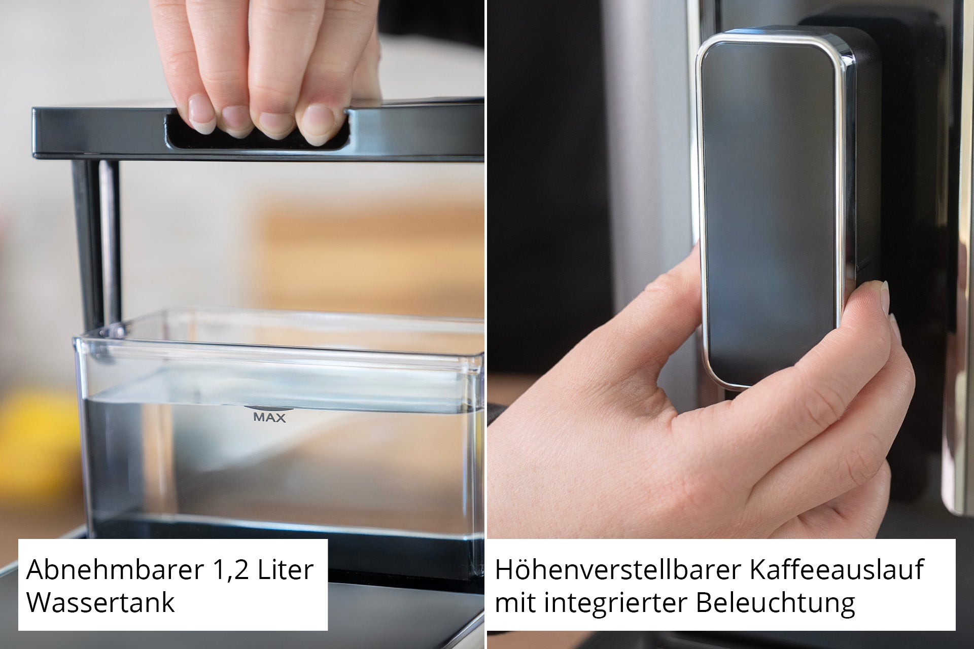 Unold Kaffeevollautomat Luca 28835 19 Bar Profi-Druck & Vorbrühfunktion