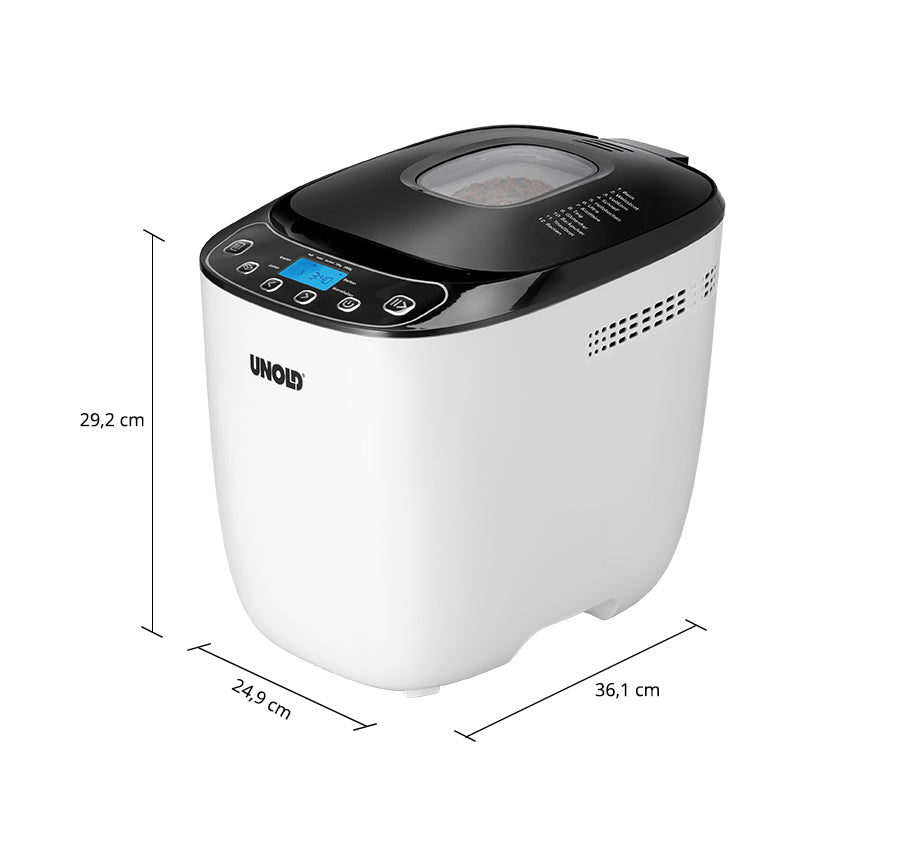 Unold Backmeister Design 68010 Brotbackautomat mit 12 Programmen 700-1000g Brot