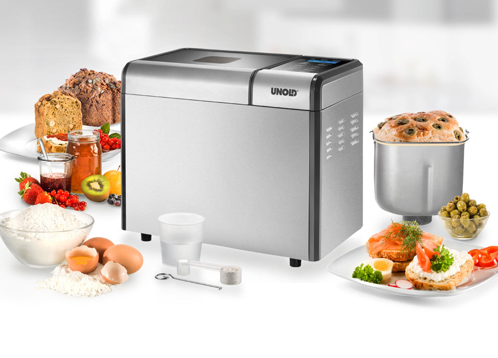 Unold Backmeister Edel 68456 Brotbackautomat mit 16 Programmen 700-1000g Brot