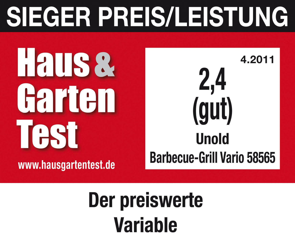 Unold Elektrogrill Standgrill Vario 58565 Tischgrill 1600W antihaft schwarz