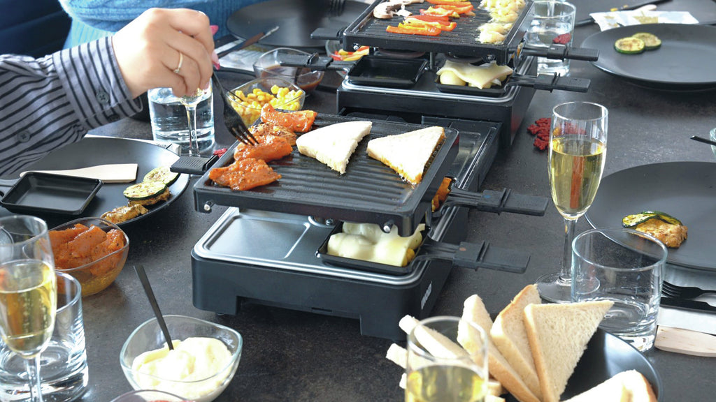 Unold Raclette Extendable 48755 ausziehbares Raclette bis zu 8 Personen 1300W
