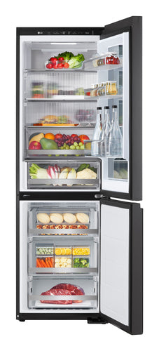 LG GBG5160CEV InstaView Kühl-Gefrier-Kombination Black Steel