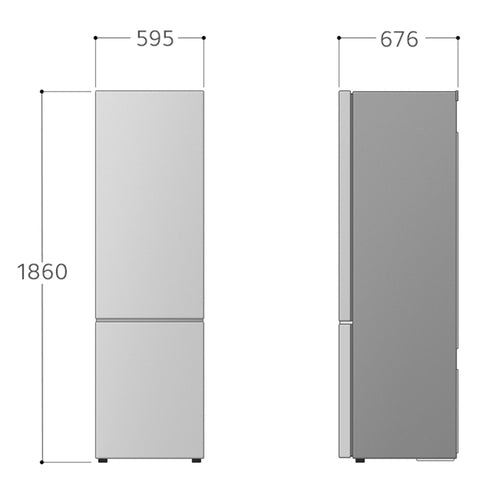 LG GBG5160CEV InstaView Kühl-Gefrier-Kombination Black Steel