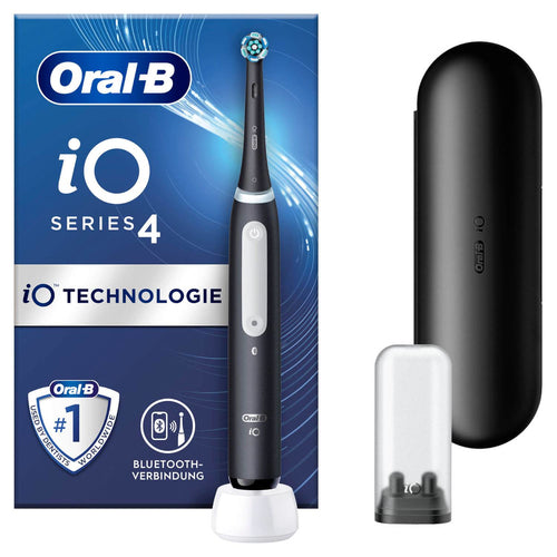 Oral-B iO Series 4 Elektrische Zahnbürste Matt Black + Etui