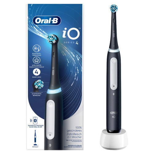 Oral-B iO Series 4 Elektrische Zahnbürste Matt Black + Etui