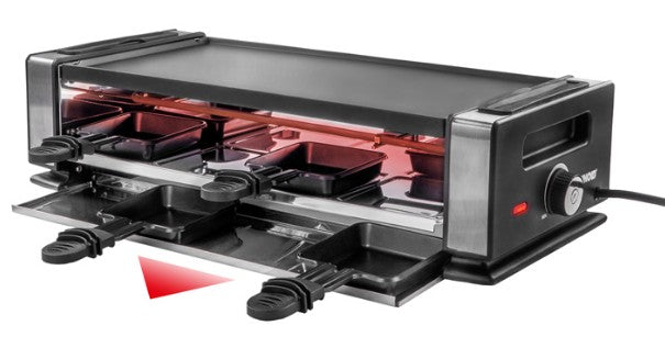 Unold Raclette Finesse Basic 48730 bis zu 8 Personen mit Grillplatte