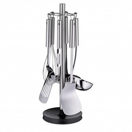 WMF Küchenhelfer-Set 7-teilig Profi Plus Edelstahl mit Ständer 18.7670.9990