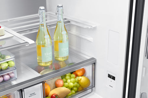 Samsung RF65DG960ESGEF 4-Türen French Door mit Beverage Center und Festwasseranschluss