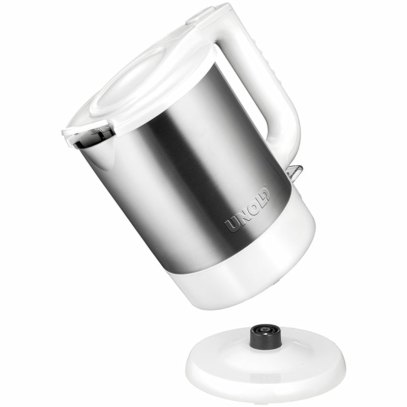 Unold Wasserkocher 18010 Edition white Edelstahl mit Kalkfilter 1,5L 2200W