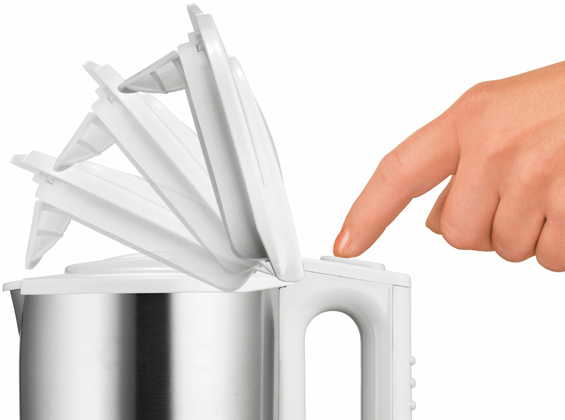 Unold Wasserkocher 18010 Edition white Edelstahl mit Kalkfilter 1,5L 2200W