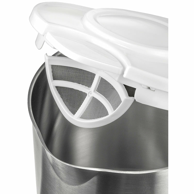 Unold Wasserkocher 18010 Edition white Edelstahl mit Kalkfilter 1,5L 2200W