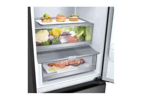 LG GBV7270BEV Kühl-Gefrier-Kombination Freistehend 387 l Schwarz