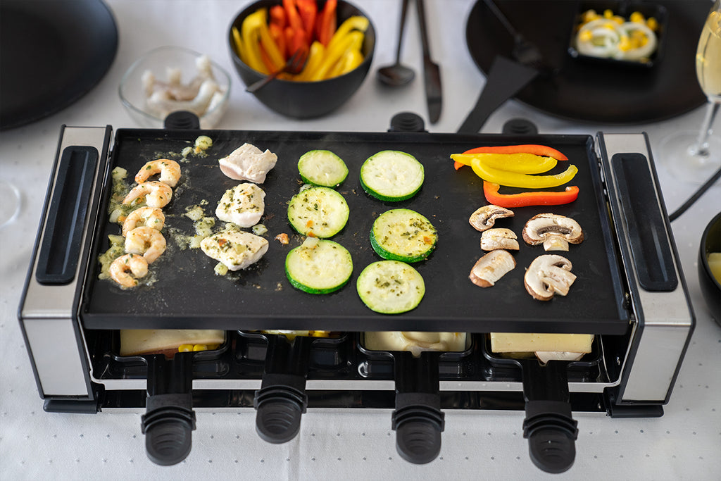 Unold Raclette Finesse Basic 48730 bis zu 8 Personen mit Grillplatte