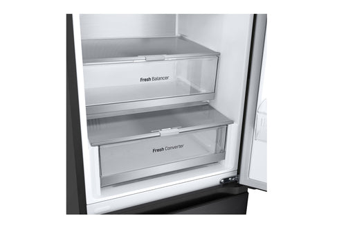 LG GBV7270BEV Kühl-Gefrier-Kombination Freistehend 387 l Schwarz