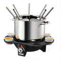 Unold Fondue Elegance 48645 aus Edelstahl & Keramik bis zu 8 Personen Käse & Fleisch