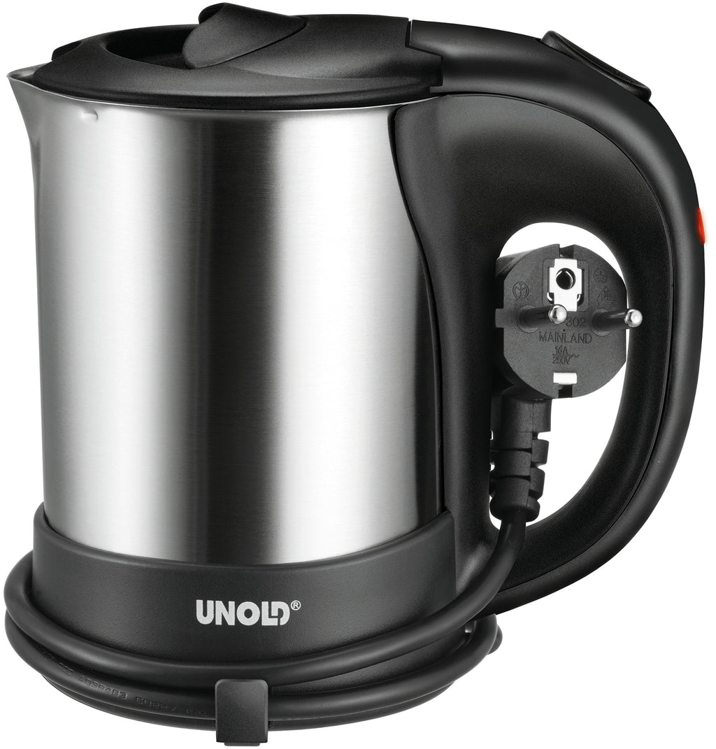 Unold Reise-Blitzkocher 18575 Edelstahl 0,5L 1000W Wasserkocher