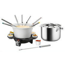 Unold Fondue Elegance 48645 aus Edelstahl & Keramik bis zu 8 Personen Käse & Fleisch