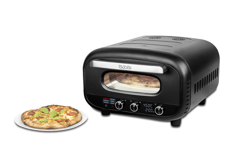 Unold Pizzaofen Don Alfredo 68805 elektrisch 450 Grad 1700 W schwarz inklusive Zubehör