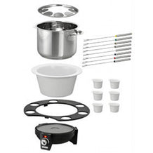 Unold Fondue Elegance 48645 aus Edelstahl & Keramik bis zu 8 Personen Käse & Fleisch