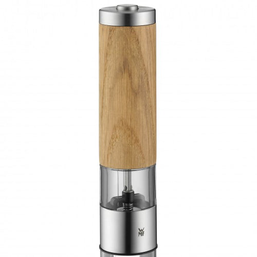 WMF Ceramill Elektrische Mühle | Keramikmahlwerk | Zebranoholz & Edelstahl