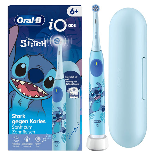 Oral-B iO Kids 6+ Elektrische Zahnbürste Stitch + Reiseetui