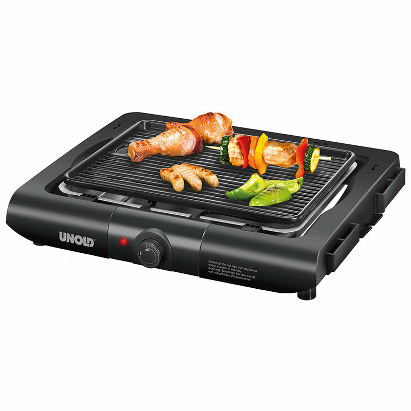 Unold Elektrogrill Standgrill Vario 58565 Tischgrill 1600W antihaft schwarz