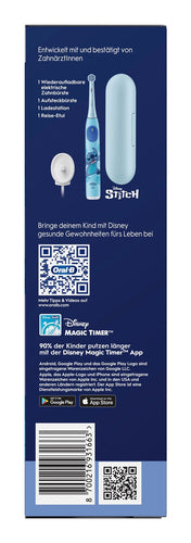 Oral-B iO Kids 6+ Elektrische Zahnbürste Stitch + Reiseetui
