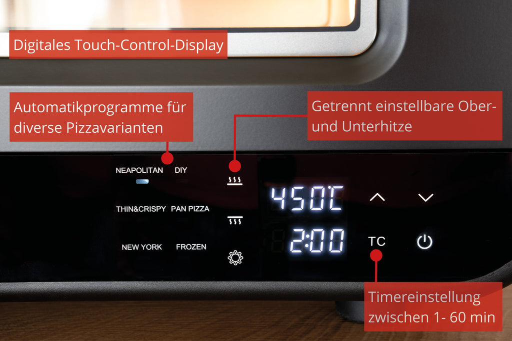 Unold Pizzaofen Don Luigi 68815 Sonderedition elektrisch 450 Grad inklusive Zubehör