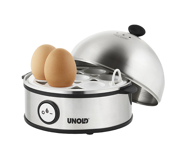 Unold Eierkocher 38626 Edelstahl 1-7 Eier Messbecher BPA-frei